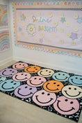 Load image into Gallery viewer, Composition Notebook with Pastel Smileys Classroom Rug by Schoolgirl Style
