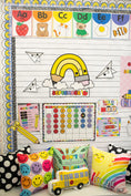 Load image into Gallery viewer, Bright Rainbow Calendar Bulletin Board | School Days
