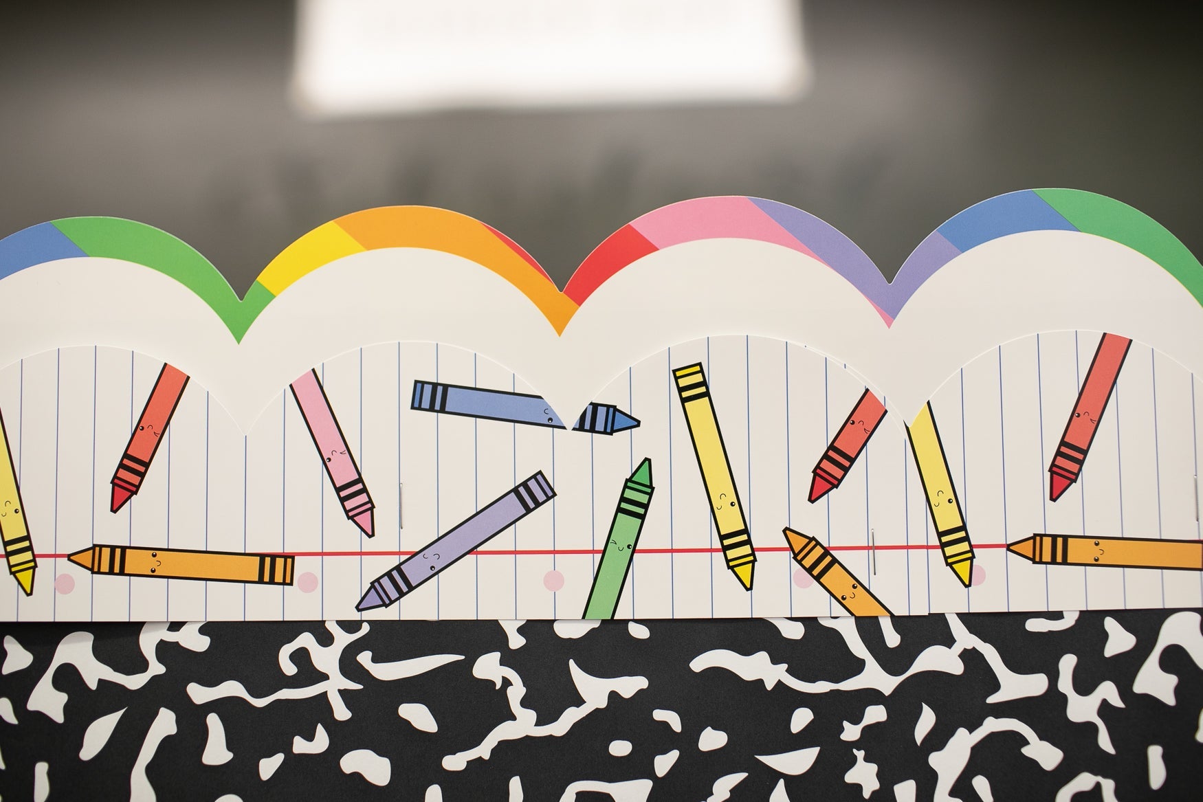 Color In The Lines Bright Rainbow Bulletin Board Border | School Days