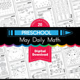 Load image into Gallery viewer, Printable Preschool May Daily Math