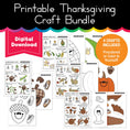 Load image into Gallery viewer, Printable 90s Thanksgiving November Craft Bundle
