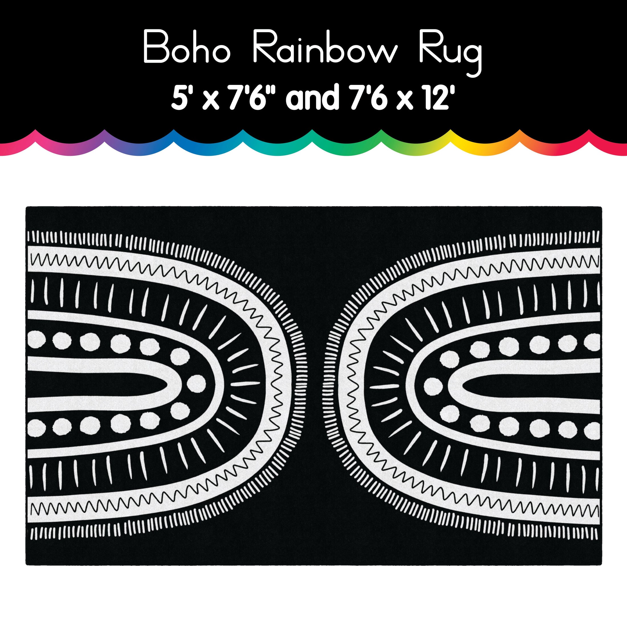 Boho Rainbow Rug