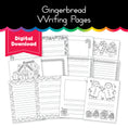 Load image into Gallery viewer, Gingerbread Writing Center Pages