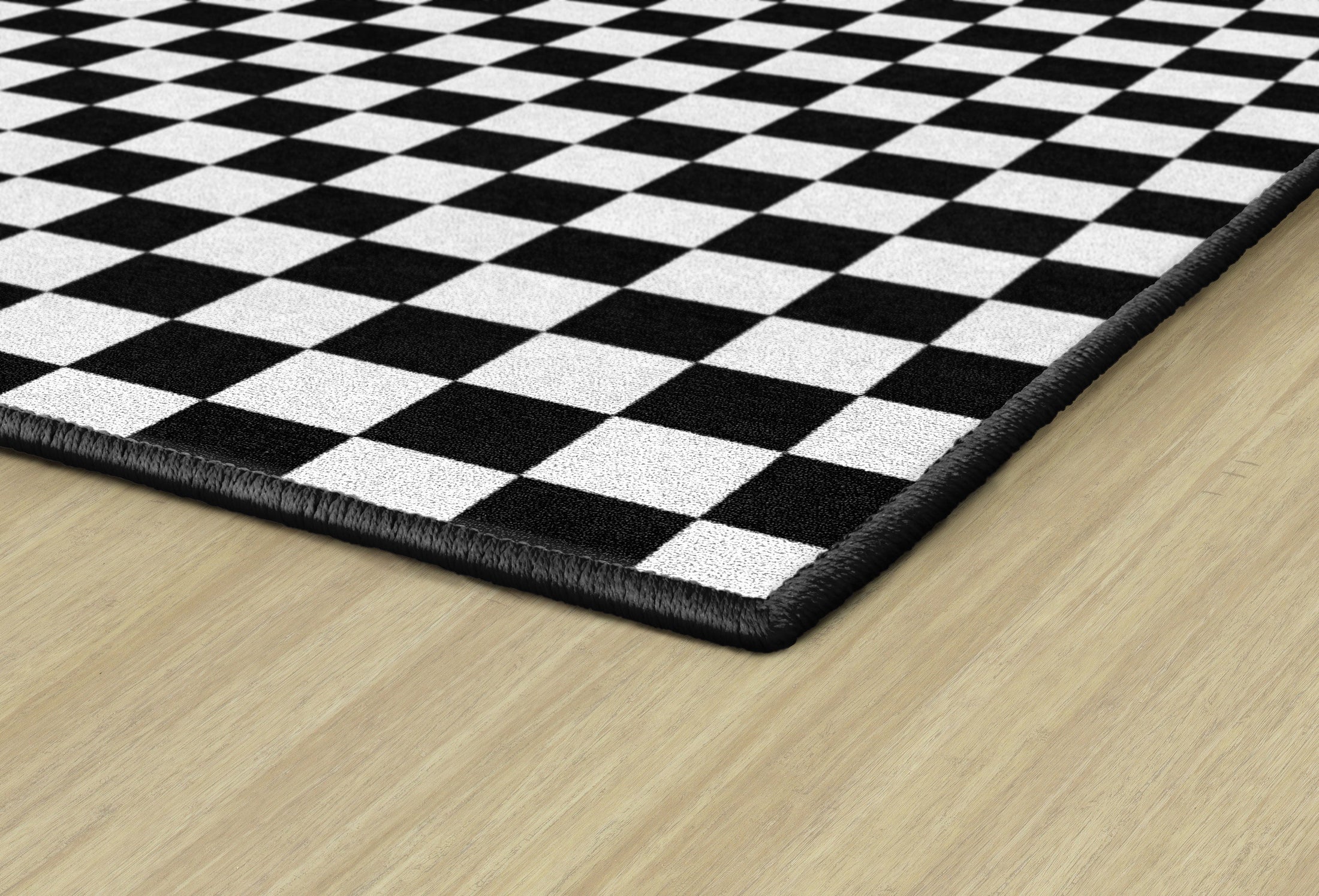 Black and White Checkerboard Classroom Rug by Schoolgirl Style