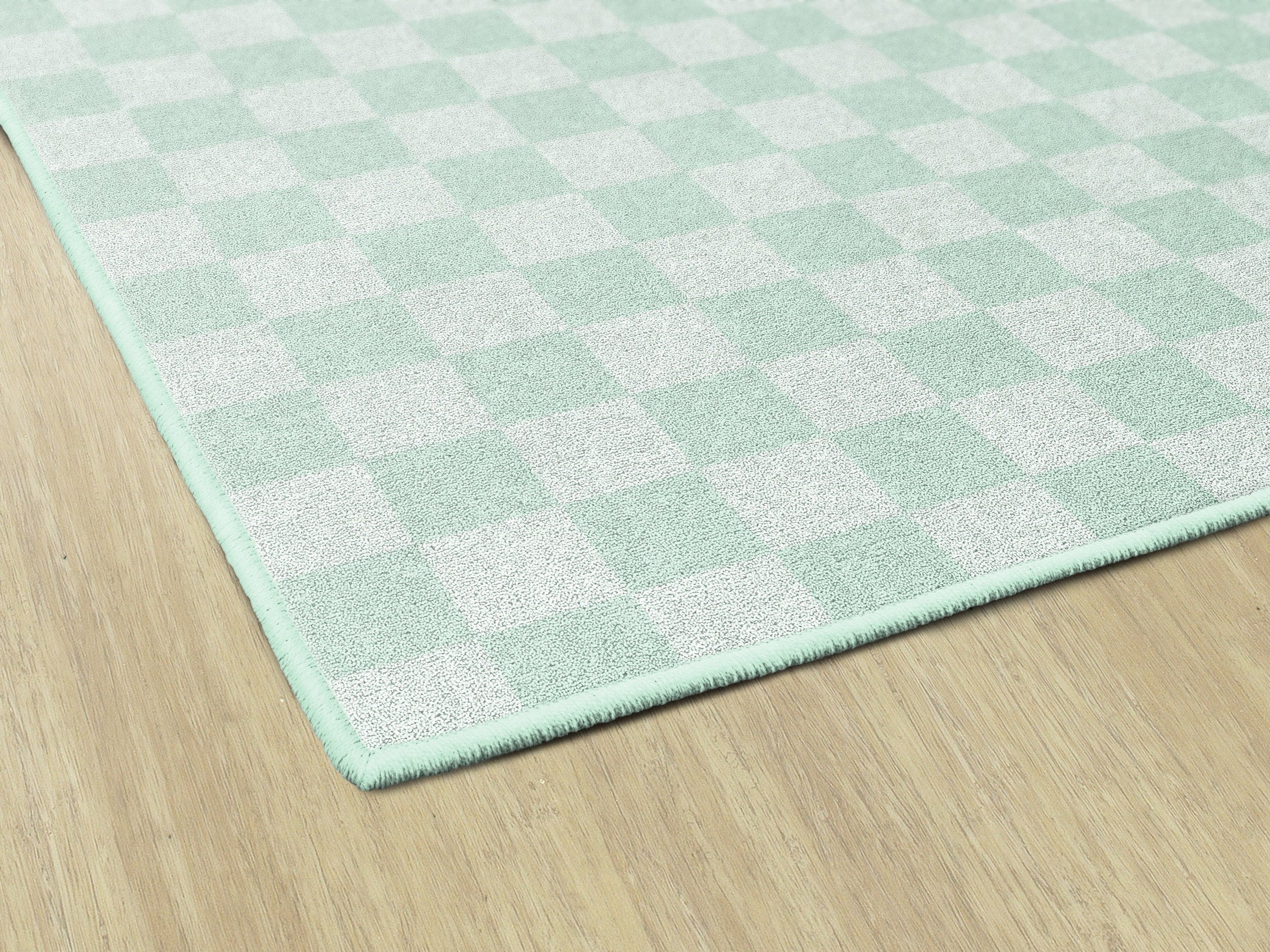 Mint Checkerboard Rug Classroom Rug by schoolgirl style