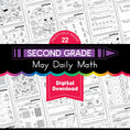Load image into Gallery viewer, Printable Second Grade May Daily Math