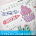 Load image into Gallery viewer, Printable Preschool February Directed Drawing Worksheets