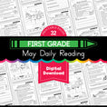 Load image into Gallery viewer, Printable First Grade May Daily Reading