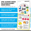 Load image into Gallery viewer, Printable Preschool April Alphabet Center