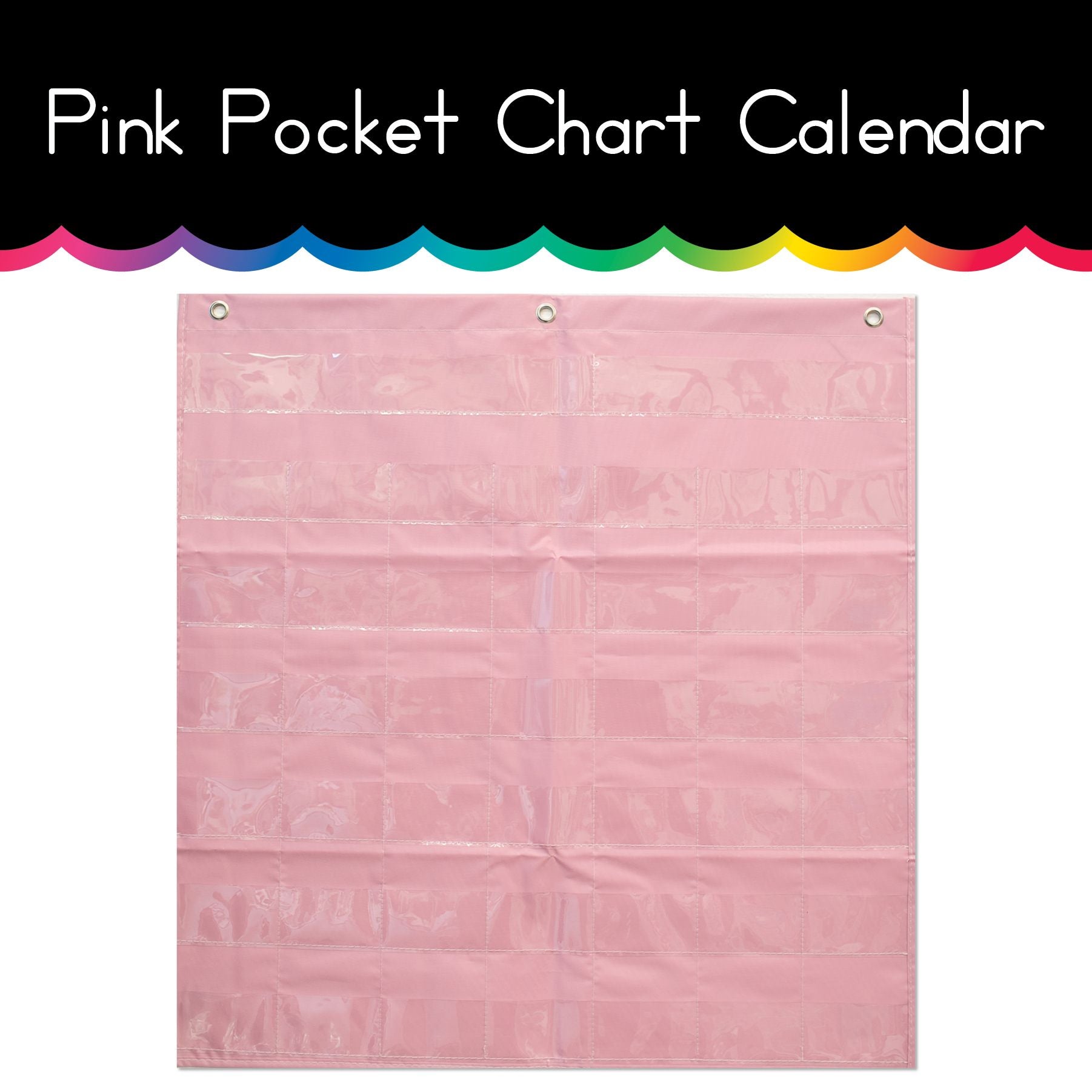 Pink Calendar Pocket Chart
