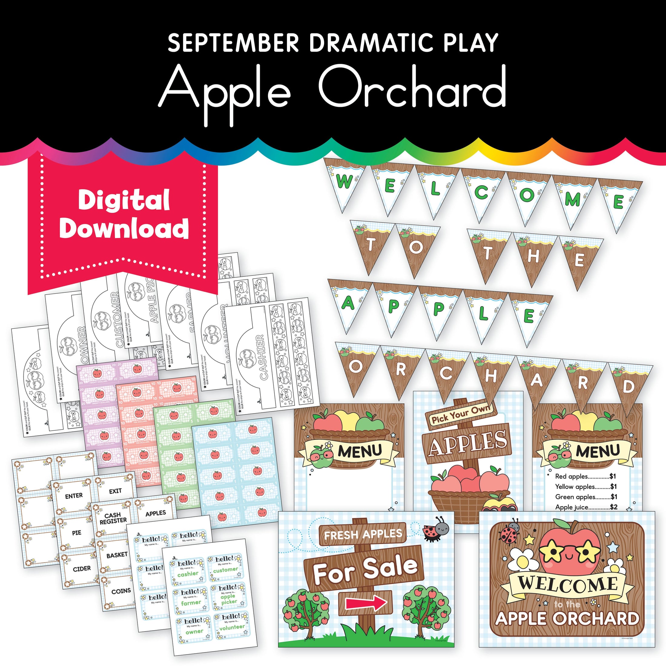 Preschool September Dramatic Play Apple Orchard