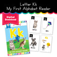 Load image into Gallery viewer, My first alphabet reader letter Kk