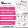 Load image into Gallery viewer, Printable Kindergarten May Daily Phonics