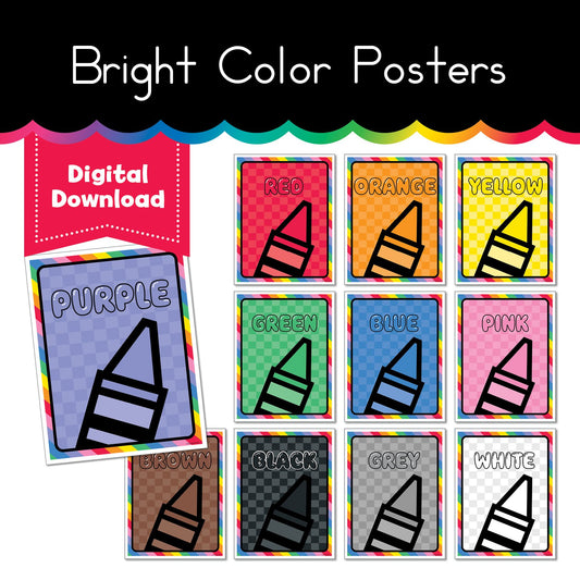 Bright Color Posters