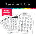 Load image into Gallery viewer, Gingerbread Bingo Cards