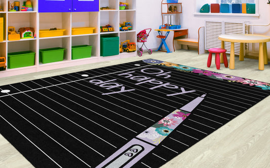 Oh Happy Day Notebook Paper Classroom Rug by Schoolgirl Style