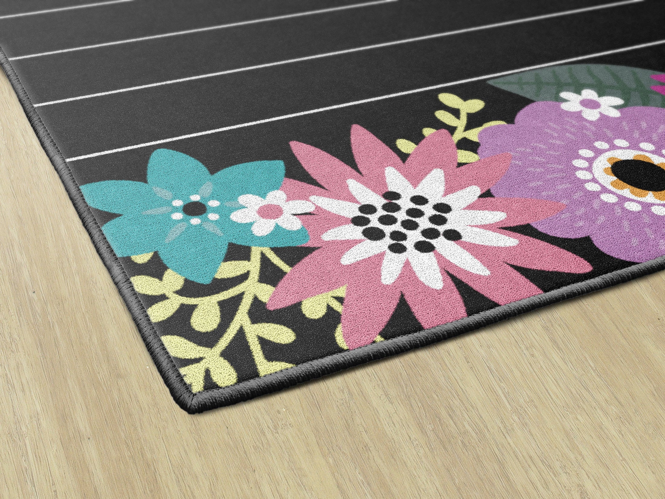 Oh Happy Day Notebook Paper Classroom Rug by Schoolgirl Style