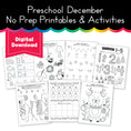 Load image into Gallery viewer, December Preschool Packet