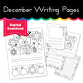 Load image into Gallery viewer, December Writing Center Pages