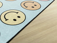 Load image into Gallery viewer, Pastel Rainbow Smileys Sit Spot Rug Seating Classroom Rug by Schoolgirl Stye