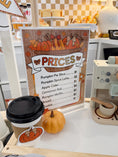 Load image into Gallery viewer, Printable November Dramatic Play Pumpkin Spice Cafe
