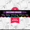 Load image into Gallery viewer, Printable Second Grade May Daily Writing Warm Ups