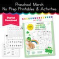 Load image into Gallery viewer, Preschool March No Prep Printables & Activities
