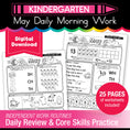 Load image into Gallery viewer, Printable Kindergarten May Daily Morning Work