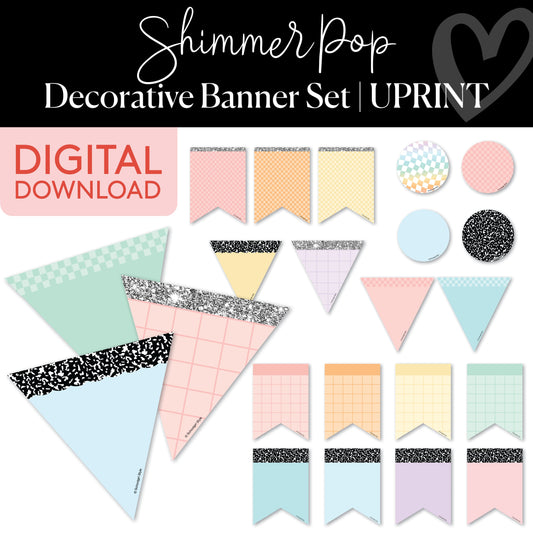 Pastel Classroom Banners Printable Resource