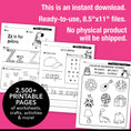 Load image into Gallery viewer, Printable Kindergarten Full Year Homeschool Curriculum Bundle
