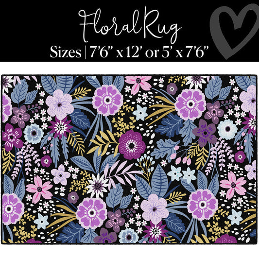 western floral rug