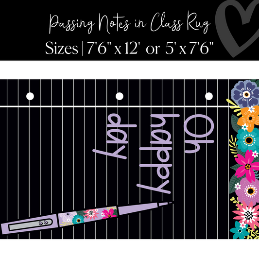 Oh Happy Day Notebook Paper Rug Classroom Rug by Flagship
