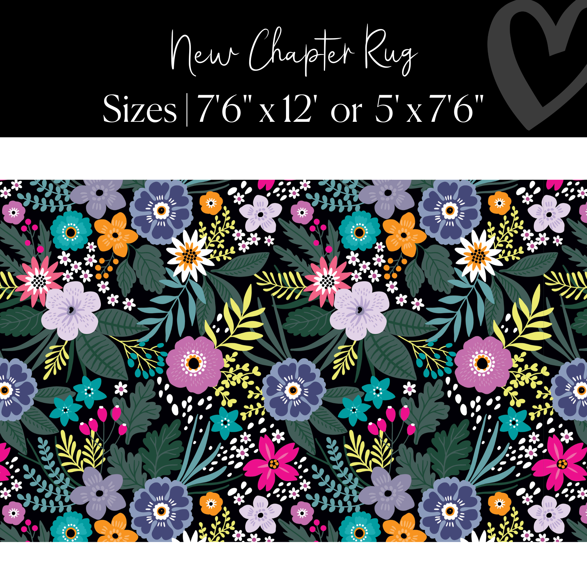 Wildflower Rug Floral Classroom Rug by Flagship