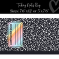 Load image into Gallery viewer, Composition Notebook With Pastel Label Classroom Rug by Schoolgirl Style