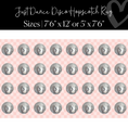 Load image into Gallery viewer, Pink Checkerboard Disco Ball Sit Spots Classroom Rug by Schoolgirl Style