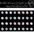 Load image into Gallery viewer, Daisies on Black Sit Spot Rug Seating Classroom Rug by Flagship