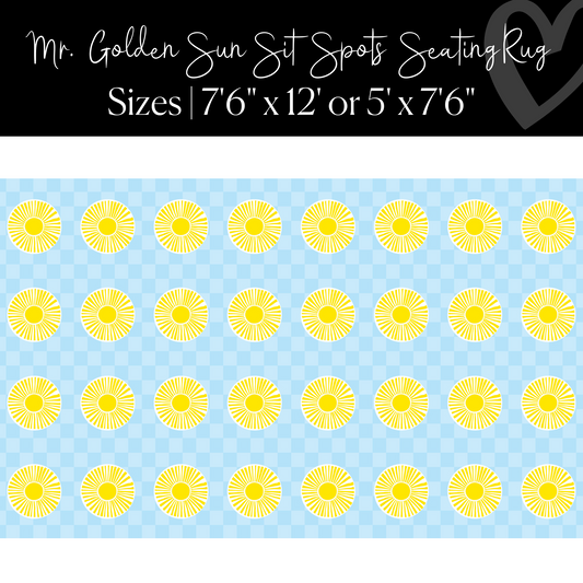 Peppy Sunshines Sit Spot Seating Classroom Rug by Flagship