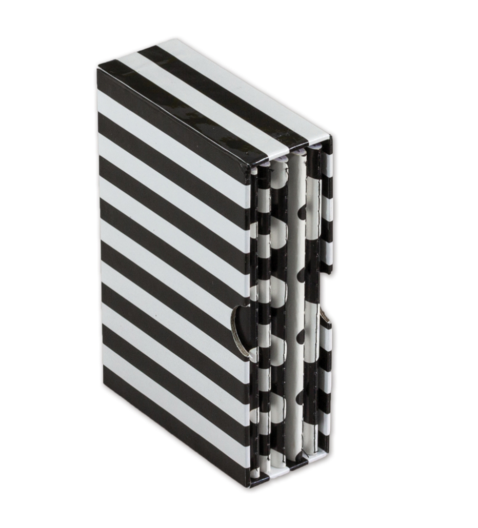Black and White Mini Journals Desk Set By CDE