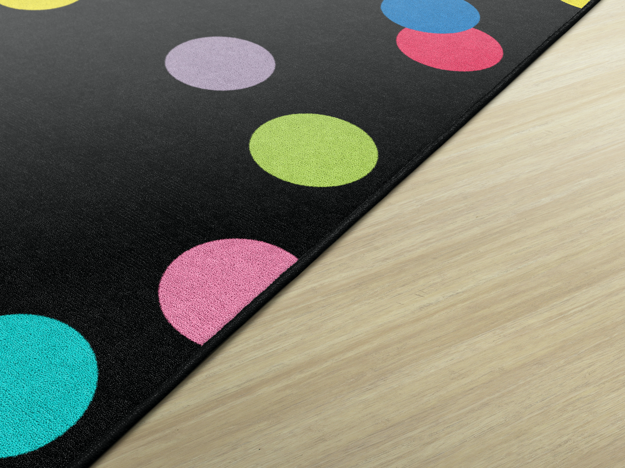 Rainbow Polka Dots Classroom Rugs  by Schoolgirl Style