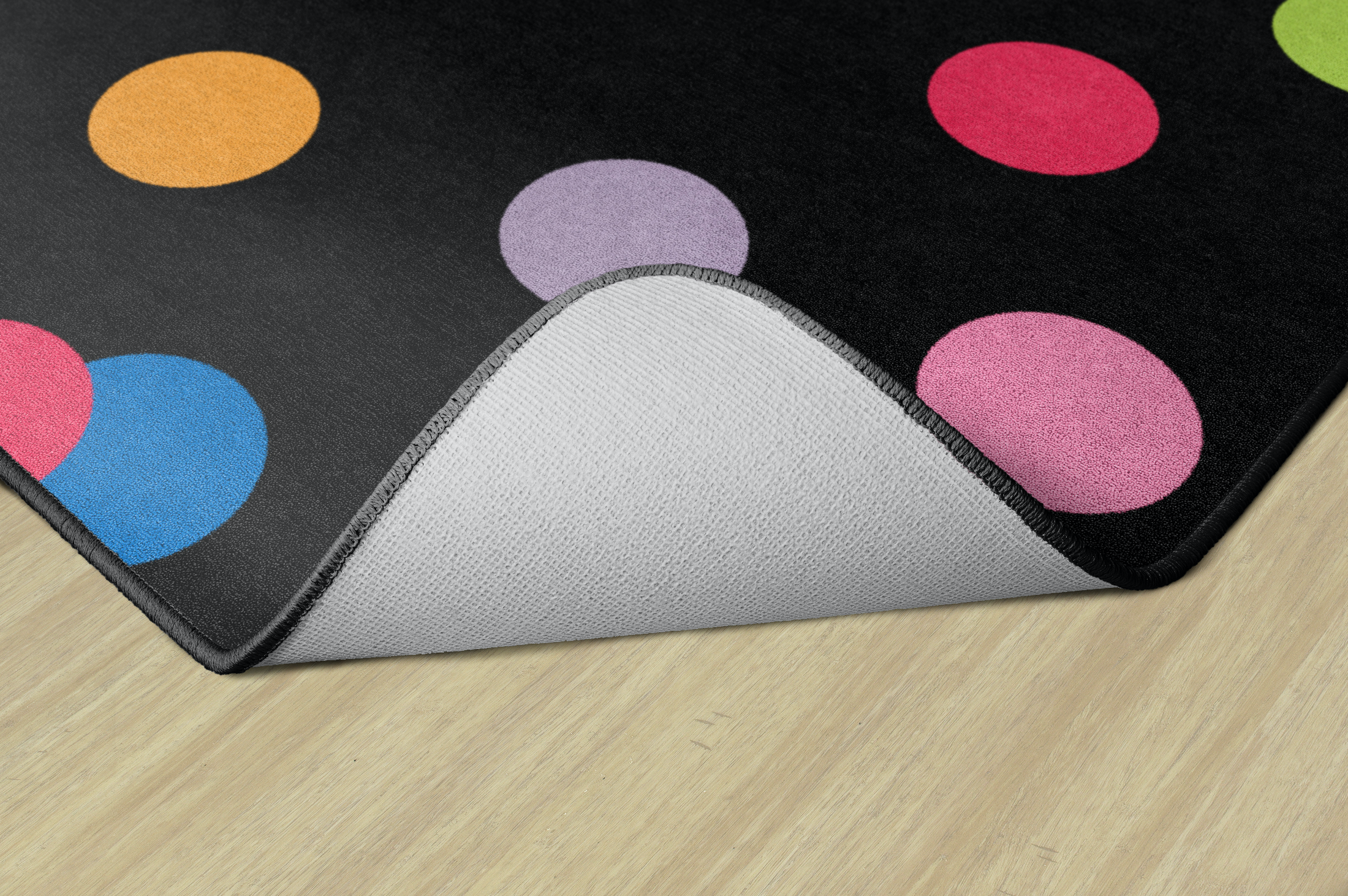 Rainbow Polka Dots Classroom Rugs  by Schoolgirl Style
