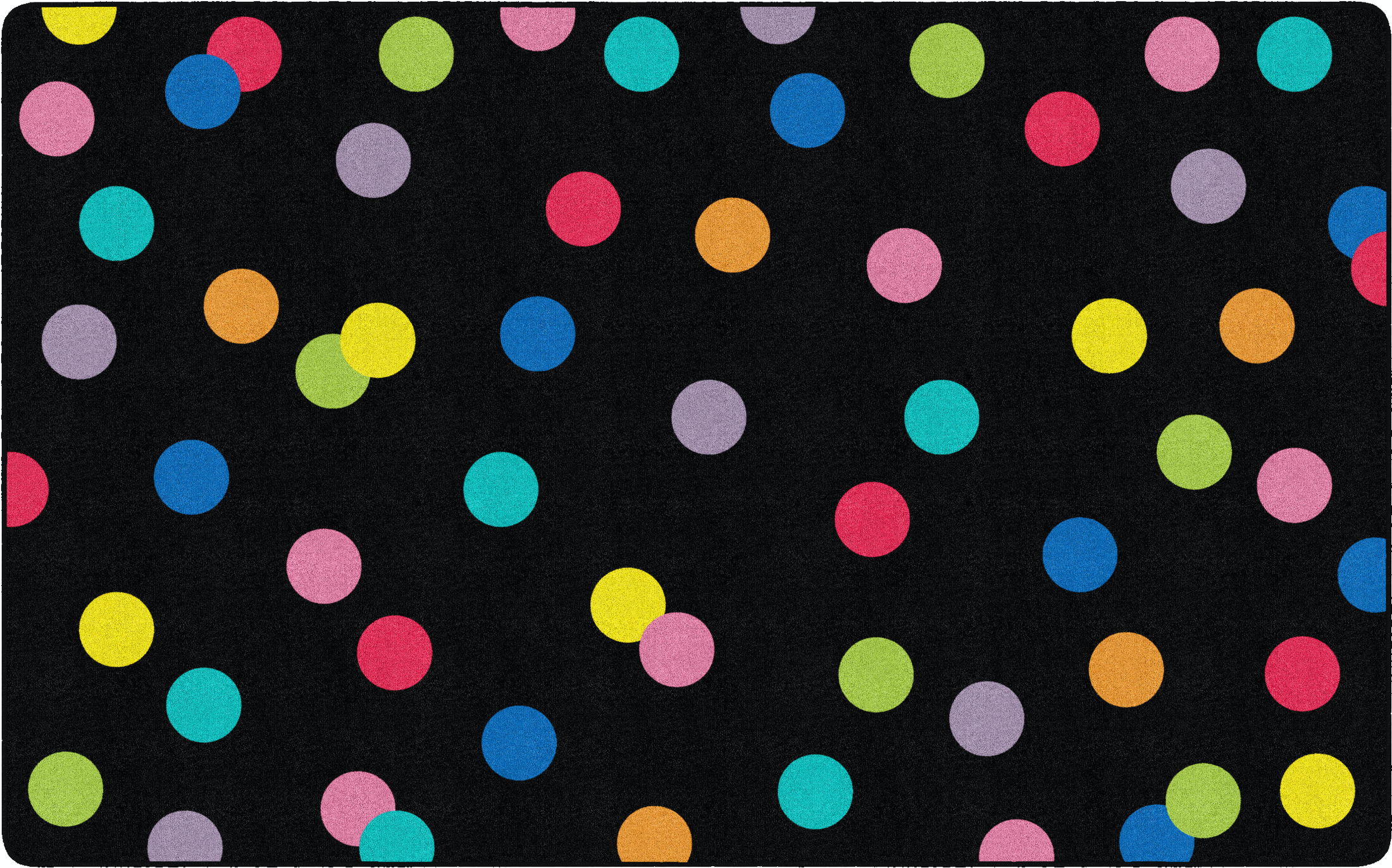Rainbow Polka Dots Classroom Rugs  by Schoolgirl Style