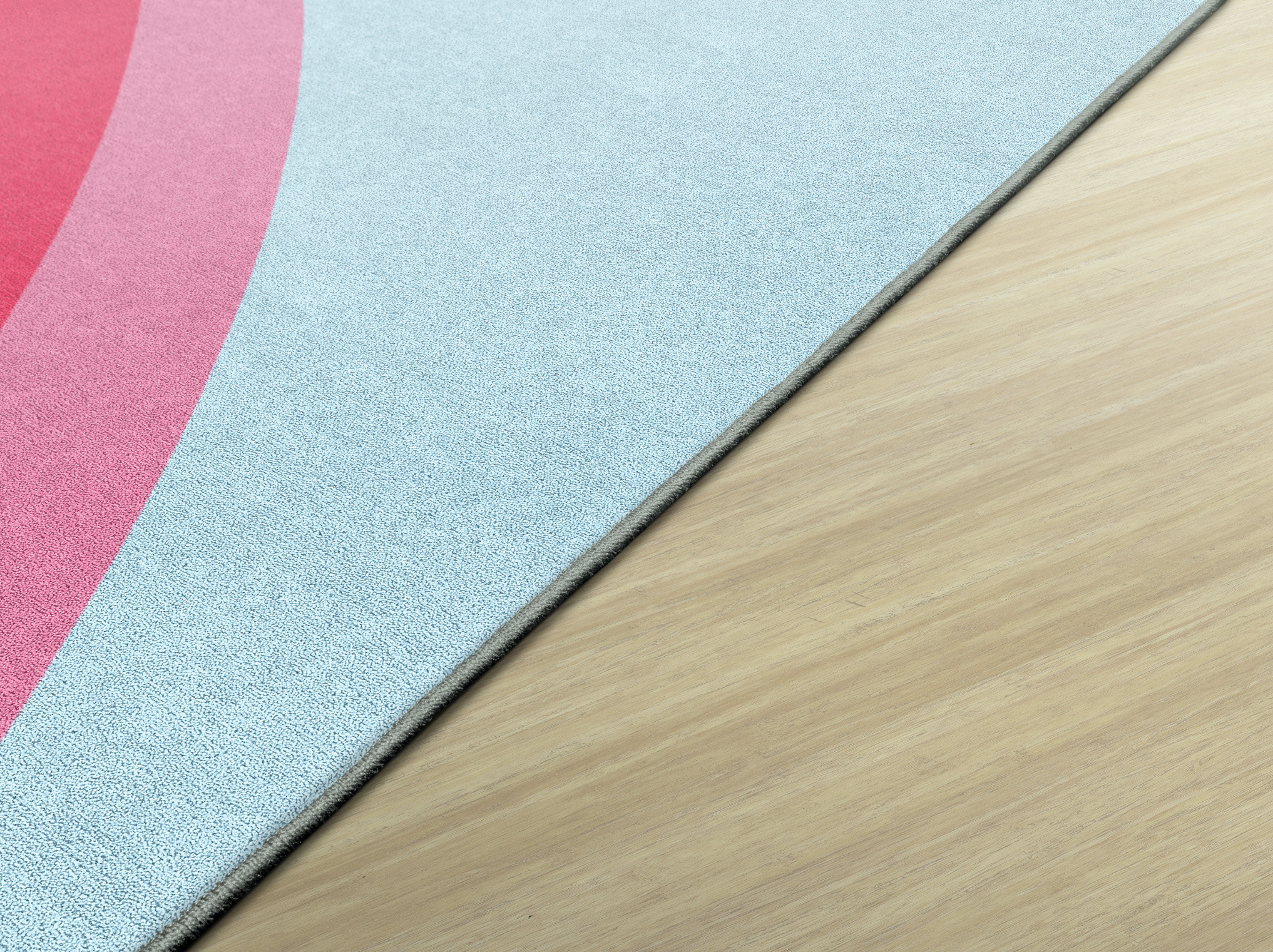 Rainbow On Blue Classroom Rug By Schoolgirl Style