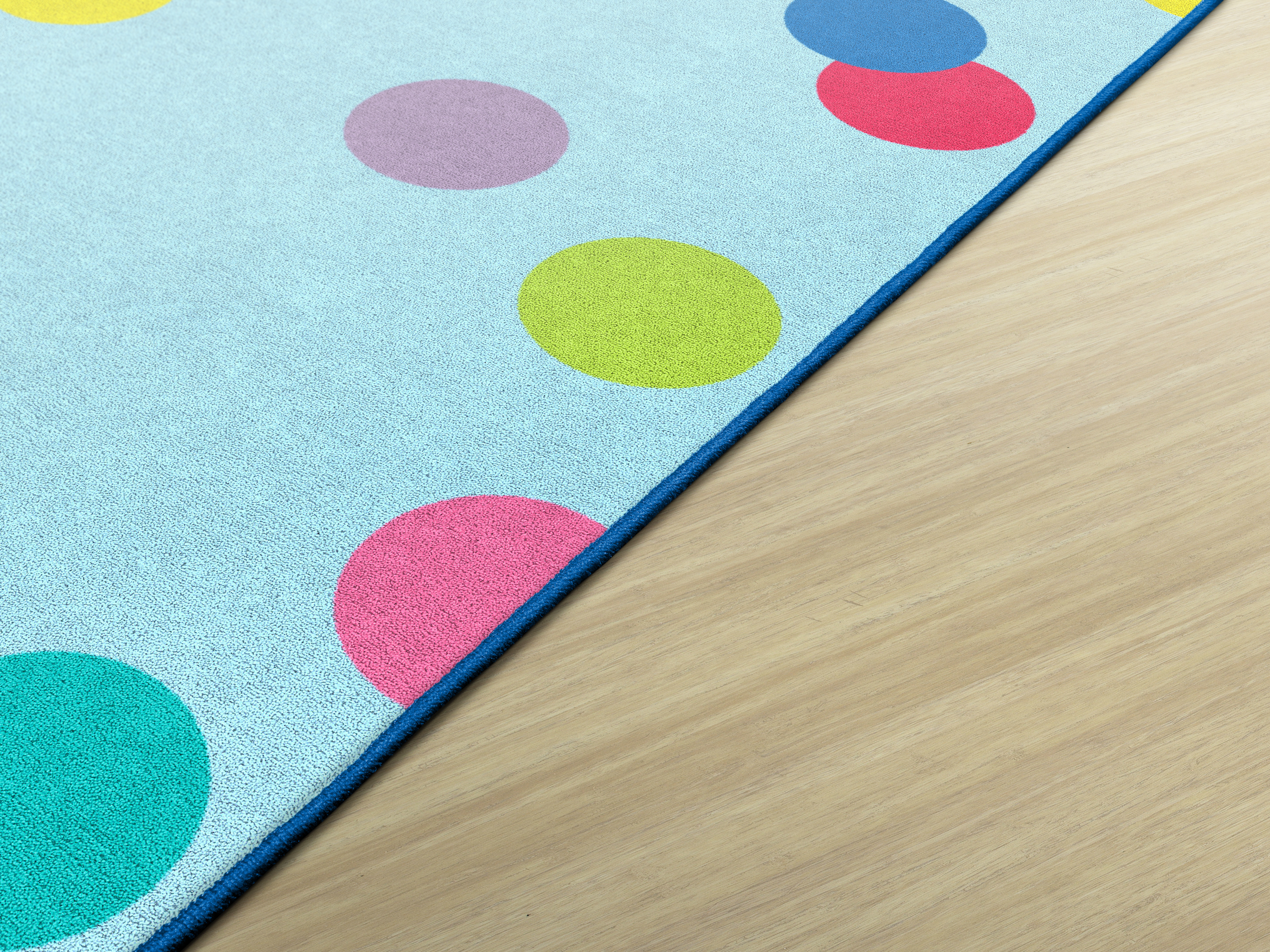 Rainbow Polka Dots Classroom Rug by Schoolgirl Style