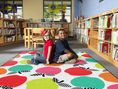 Load image into Gallery viewer, Colorful Apples Classroom Rug by Schoolgirl Style