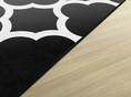 Load image into Gallery viewer, Black and White Quatrefoil Classroom Rug by Schoolgirl Style