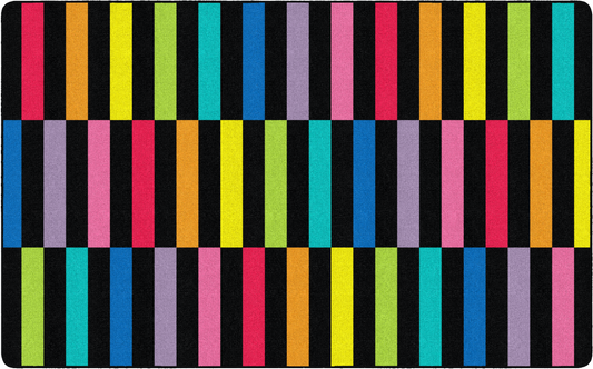 Rainbow Stripes Classroom Rug by Schoolgirl Style