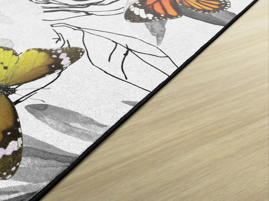 Butterflies Classroom Rug by Schoolgirl Style