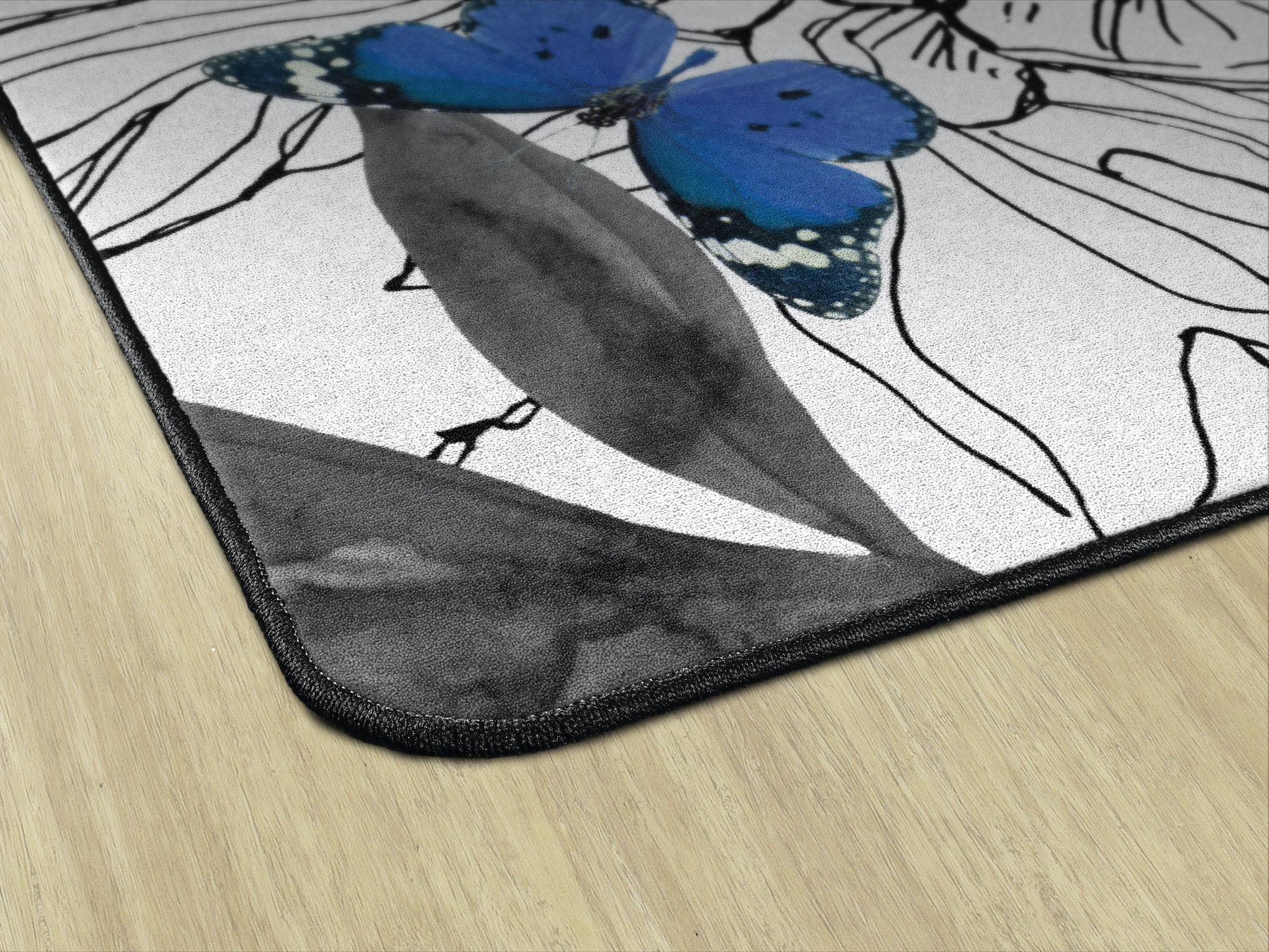 Butterflies Classroom Rug by Schoolgirl Style