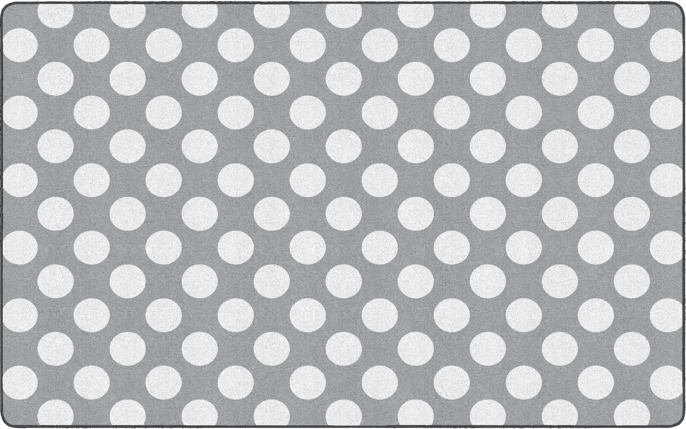Gray Polka Dot Classroom Rug by Schoolgirl Style