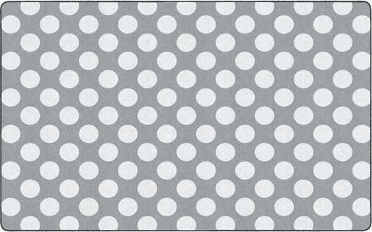 Gray Polka Dot Classroom Rug by Schoolgirl Style
